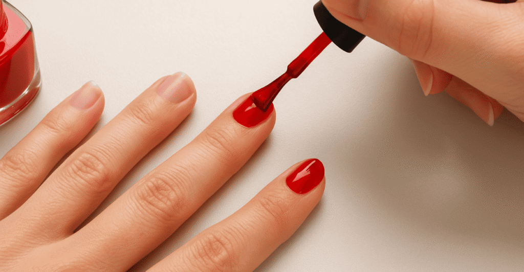 unhas vermelhas